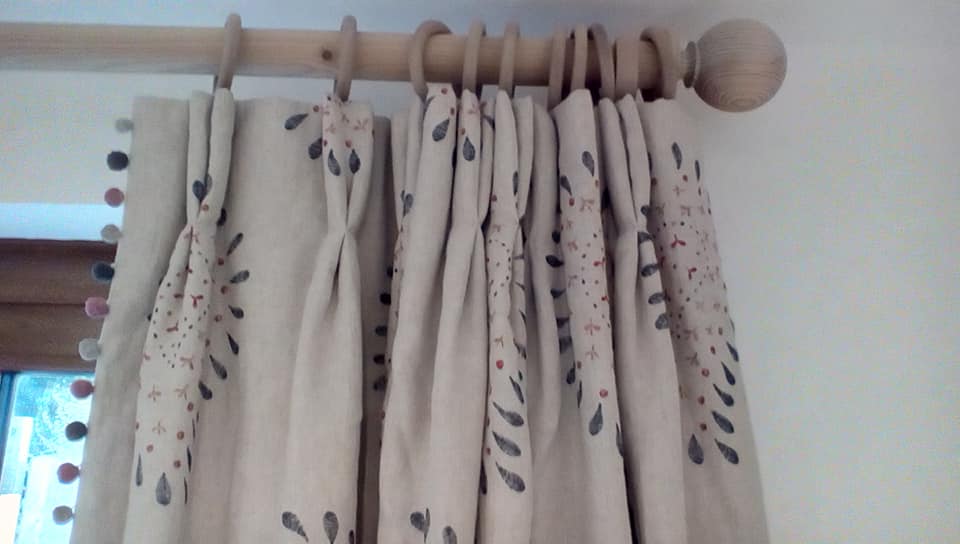 linen interlined curtains